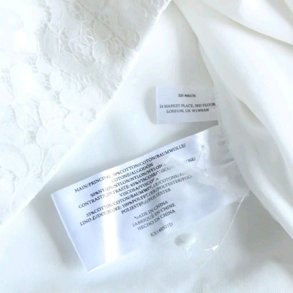 Robe En Dentelle Keepsake The Label - Taille L, Blanche, Dos Ouvert - Neuf Avec Étiquettes